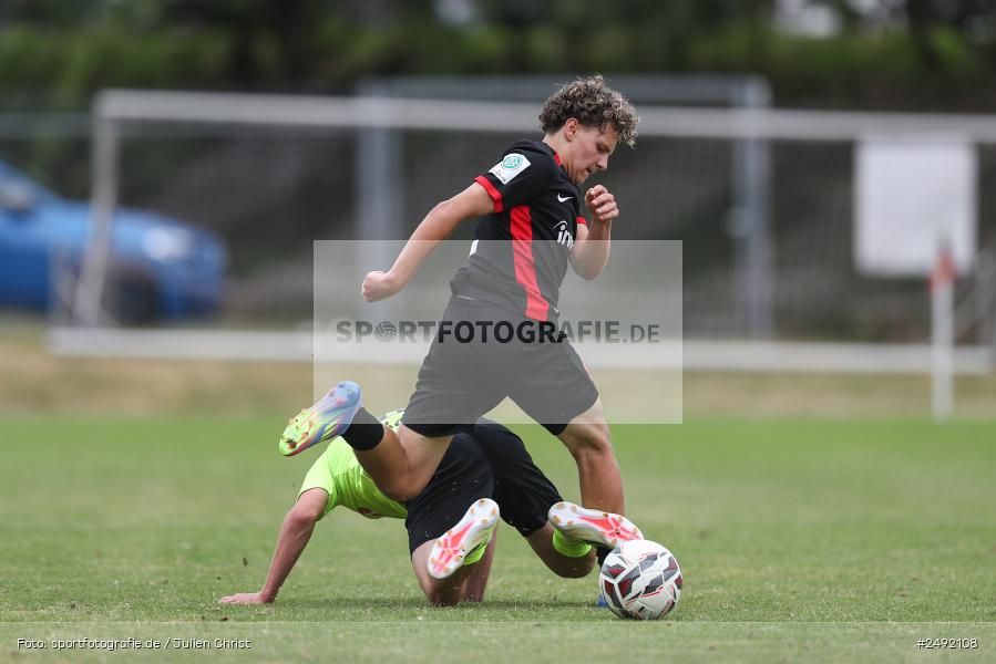 sport, action, Sportgelände, SVK, SV Stuttgarter Kickers, SGE, Fussball, Eintracht Frankfurt, DFB-Nachwuchsliga U17, BFV, Altfeld, AUTO-Bauer-Cup 2025, 06.07.2025 - Bild-ID: 2492108