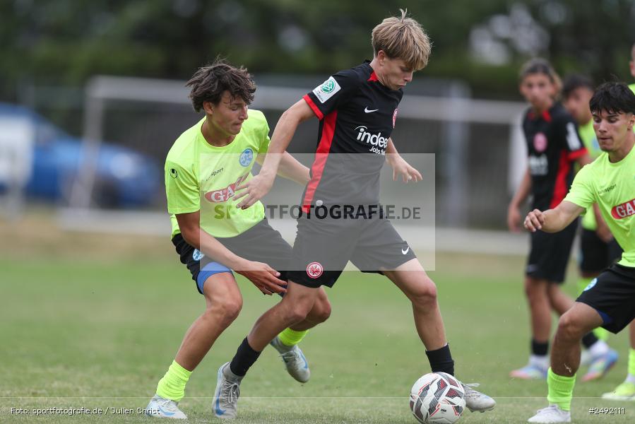 sport, action, Sportgelände, SVK, SV Stuttgarter Kickers, SGE, Fussball, Eintracht Frankfurt, DFB-Nachwuchsliga U17, BFV, Altfeld, AUTO-Bauer-Cup 2025, 06.07.2025 - Bild-ID: 2492111