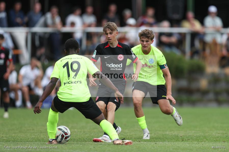 sport, action, Sportgelände, SVK, SV Stuttgarter Kickers, SGE, Fussball, Eintracht Frankfurt, DFB-Nachwuchsliga U17, BFV, Altfeld, AUTO-Bauer-Cup 2025, 06.07.2025 - Bild-ID: 2492112