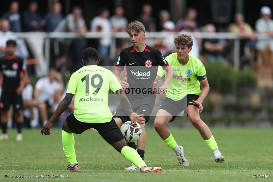 sport, action, Sportgelände, SVK, SV Stuttgarter Kickers, SGE, Fussball, Eintracht Frankfurt, DFB-Nachwuchsliga U17, BFV, Altfeld, AUTO-Bauer-Cup 2025, 06.07.2025 - Bild-ID: 2492114