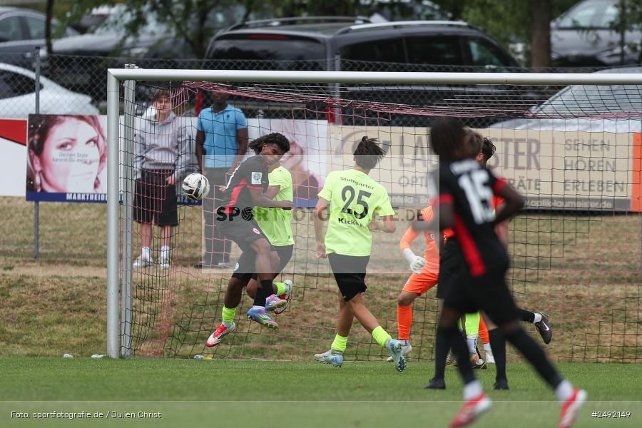 sport, action, Sportgelände, SVK, SV Stuttgarter Kickers, SGE, Fussball, Eintracht Frankfurt, DFB-Nachwuchsliga U17, BFV, Altfeld, AUTO-Bauer-Cup 2025, 06.07.2025 - Bild-ID: 2492149