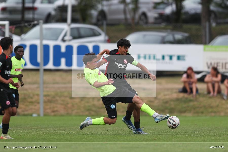 sport, action, Sportgelände, SVK, SV Stuttgarter Kickers, SGE, Fussball, Eintracht Frankfurt, DFB-Nachwuchsliga U17, BFV, Altfeld, AUTO-Bauer-Cup 2025, 06.07.2025 - Bild-ID: 2492158
