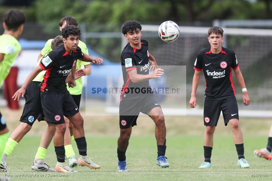 sport, action, Sportgelände, SVK, SV Stuttgarter Kickers, SGE, Fussball, Eintracht Frankfurt, DFB-Nachwuchsliga U17, BFV, Altfeld, AUTO-Bauer-Cup 2025, 06.07.2025 - Bild-ID: 2492160