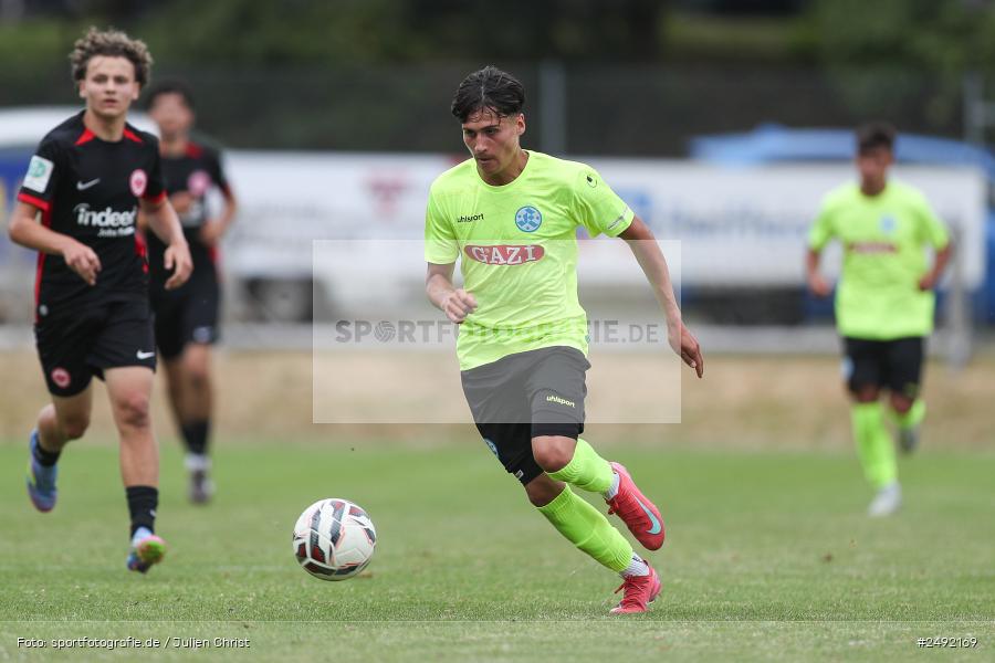 sport, action, Sportgelände, SVK, SV Stuttgarter Kickers, SGE, Fussball, Eintracht Frankfurt, DFB-Nachwuchsliga U17, BFV, Altfeld, AUTO-Bauer-Cup 2025, 06.07.2025 - Bild-ID: 2492169