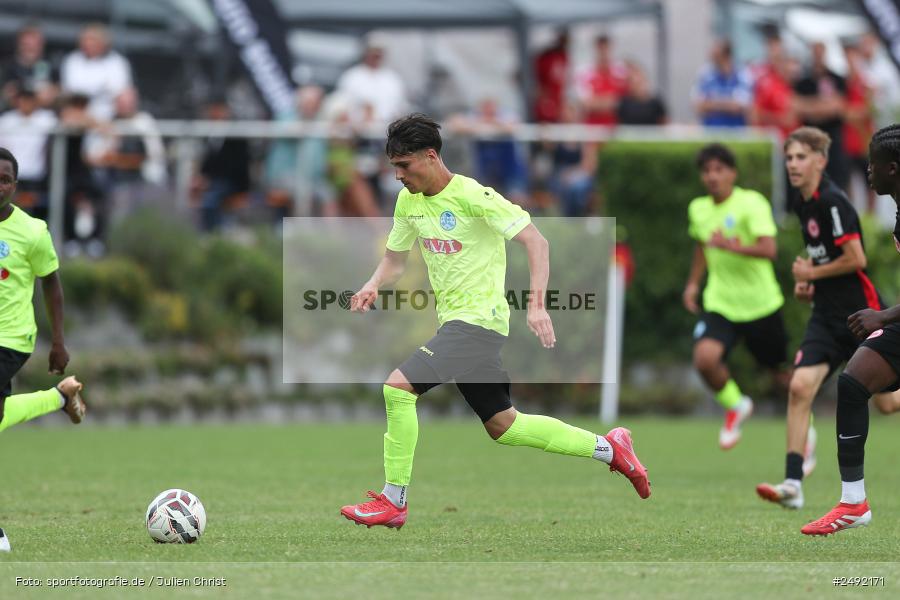 sport, action, Sportgelände, SVK, SV Stuttgarter Kickers, SGE, Fussball, Eintracht Frankfurt, DFB-Nachwuchsliga U17, BFV, Altfeld, AUTO-Bauer-Cup 2025, 06.07.2025 - Bild-ID: 2492171