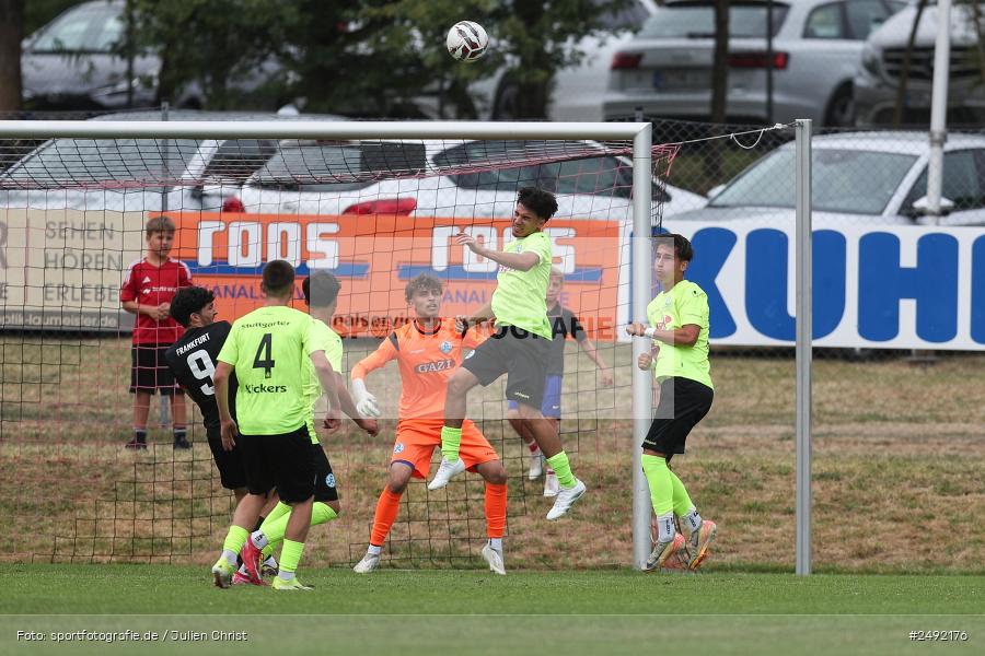 sport, action, Sportgelände, SVK, SV Stuttgarter Kickers, SGE, Fussball, Eintracht Frankfurt, DFB-Nachwuchsliga U17, BFV, Altfeld, AUTO-Bauer-Cup 2025, 06.07.2025 - Bild-ID: 2492176