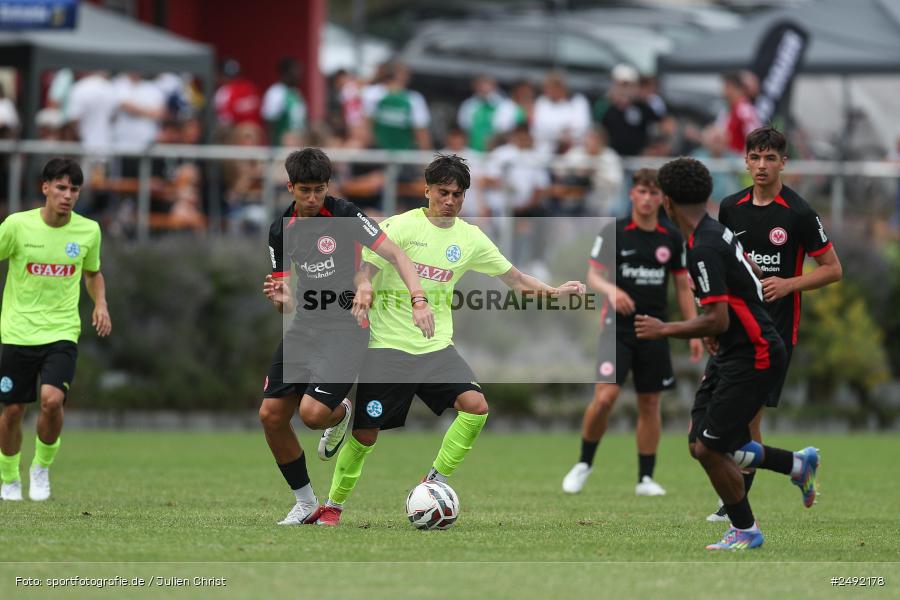 sport, action, Sportgelände, SVK, SV Stuttgarter Kickers, SGE, Fussball, Eintracht Frankfurt, DFB-Nachwuchsliga U17, BFV, Altfeld, AUTO-Bauer-Cup 2025, 06.07.2025 - Bild-ID: 2492178