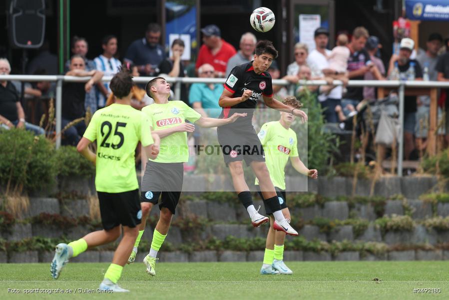 sport, action, Sportgelände, SVK, SV Stuttgarter Kickers, SGE, Fussball, Eintracht Frankfurt, DFB-Nachwuchsliga U17, BFV, Altfeld, AUTO-Bauer-Cup 2025, 06.07.2025 - Bild-ID: 2492180