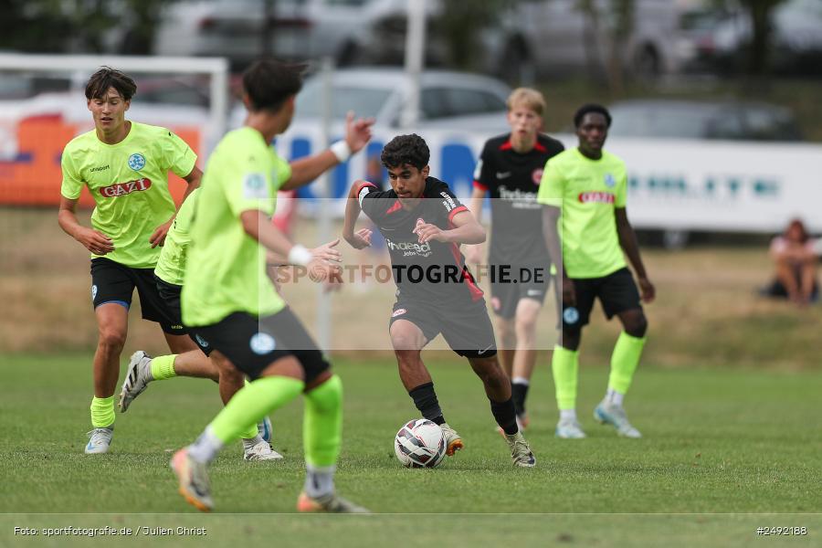sport, action, Sportgelände, SVK, SV Stuttgarter Kickers, SGE, Fussball, Eintracht Frankfurt, DFB-Nachwuchsliga U17, BFV, Altfeld, AUTO-Bauer-Cup 2025, 06.07.2025 - Bild-ID: 2492188