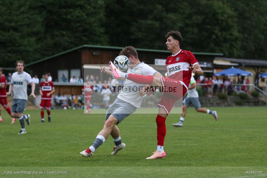 sport, action, TuS Frammersbach, TUS, Sportgelände, SV Alemannia Haibach, HAI, Fussball, BFV, Altfeld, AUTO-Bauer-Cup 2025, 06.07.2025 - Bild-ID: 2492201