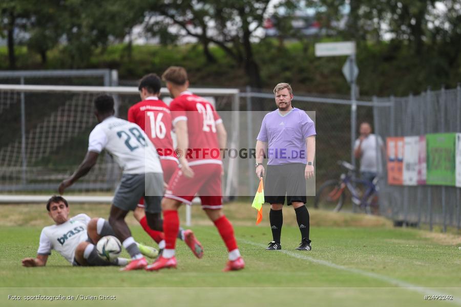 sport, action, TuS Frammersbach, TUS, Sportgelände, SV Alemannia Haibach, HAI, Fussball, BFV, Altfeld, AUTO-Bauer-Cup 2025, 06.07.2025 - Bild-ID: 2492242