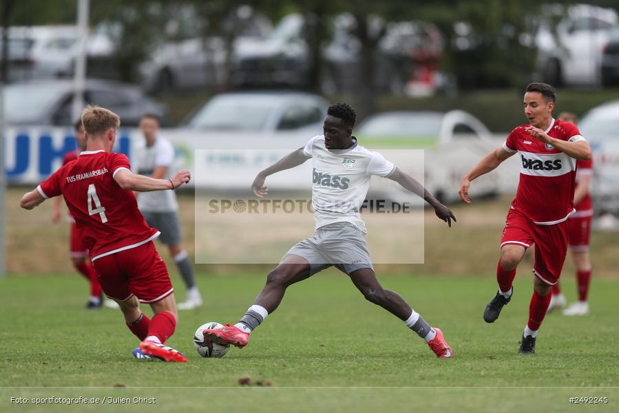 sport, action, TuS Frammersbach, TUS, Sportgelände, SV Alemannia Haibach, HAI, Fussball, BFV, Altfeld, AUTO-Bauer-Cup 2025, 06.07.2025 - Bild-ID: 2492245