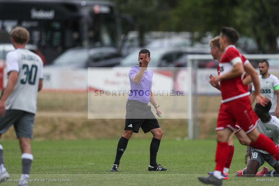 sport, action, TuS Frammersbach, TUS, Sportgelände, SV Alemannia Haibach, HAI, Fussball, BFV, Altfeld, AUTO-Bauer-Cup 2025, 06.07.2025 - Bild-ID: 2492246