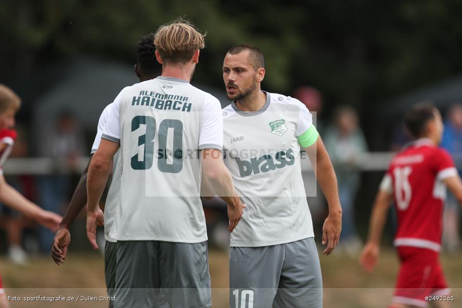 sport, action, TuS Frammersbach, TUS, Sportgelände, SV Alemannia Haibach, HAI, Fussball, BFV, Altfeld, AUTO-Bauer-Cup 2025, 06.07.2025 - Bild-ID: 2492263