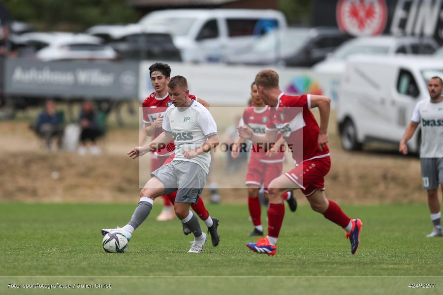 sport, action, TuS Frammersbach, TUS, Sportgelände, SV Alemannia Haibach, HAI, Fussball, BFV, Altfeld, AUTO-Bauer-Cup 2025, 06.07.2025 - Bild-ID: 2492277