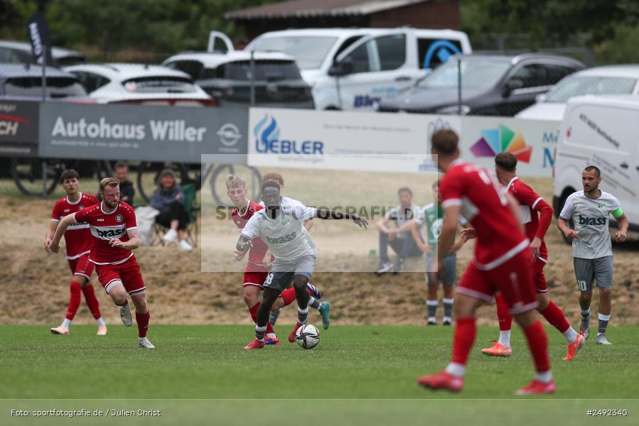 sport, action, TuS Frammersbach, TUS, Sportgelände, SV Alemannia Haibach, HAI, Fussball, BFV, Altfeld, AUTO-Bauer-Cup 2025, 06.07.2025 - Bild-ID: 2492340