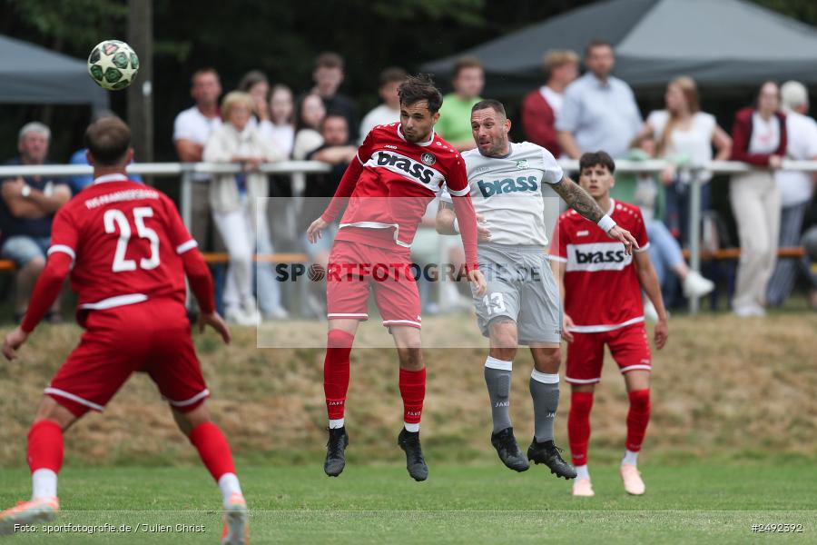sport, action, TuS Frammersbach, TUS, Sportgelände, SV Alemannia Haibach, HAI, Fussball, BFV, Altfeld, AUTO-Bauer-Cup 2025, 06.07.2025 - Bild-ID: 2492392