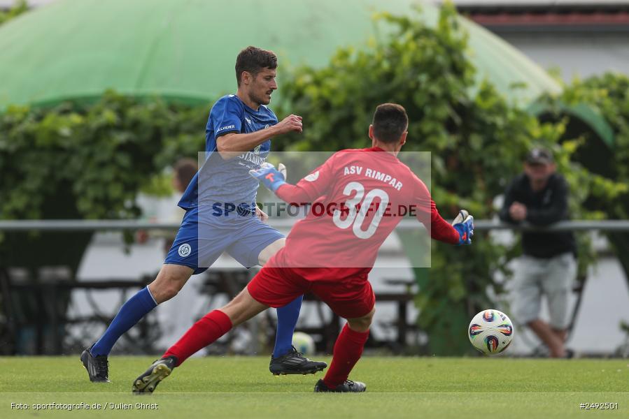 sport, action, Würzburger FV 04, WFV, Schömig-Digitaldruck-Arena, Rimpar, Landesliga Nordwest, Landesfreundschaftsspiele, Fussball, Bayernliga Nord, BFV, ASV Rimpar, ASV, 08.07.2025 - Bild-ID: 2492501