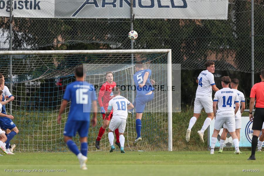 sport, action, Würzburger FV 04, WFV, Schömig-Digitaldruck-Arena, Rimpar, Landesliga Nordwest, Landesfreundschaftsspiele, Fussball, Bayernliga Nord, BFV, ASV Rimpar, ASV, 08.07.2025 - Bild-ID: 2492600