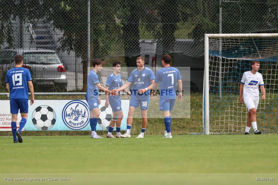 sport, action, Würzburger FV 04, WFV, Schömig-Digitaldruck-Arena, Rimpar, Landesliga Nordwest, Landesfreundschaftsspiele, Fussball, Bayernliga Nord, BFV, ASV Rimpar, ASV, 08.07.2025 - Bild-ID: 2492768