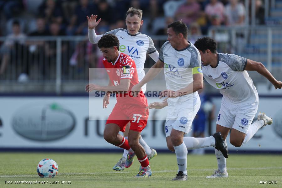 Mairec-Arena, Alzenau, 11.07.2025, sport, action, Fussball, Regionale Freundschaftsspiele, Bundesliga, Regionalliga Südwest, M05, FCB, 1. FSV Mainz 05, FC Bayern Alzenau - Bild-ID: 2492810