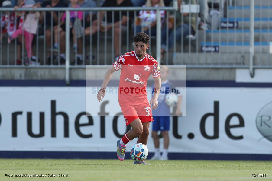 Mairec-Arena, Alzenau, 11.07.2025, sport, action, Fussball, Regionale Freundschaftsspiele, Bundesliga, Regionalliga Südwest, M05, FCB, 1. FSV Mainz 05, FC Bayern Alzenau - Bild-ID: 2492811