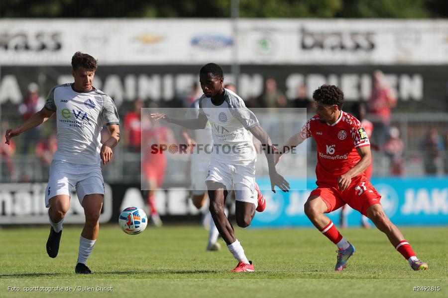 Mairec-Arena, Alzenau, 11.07.2025, sport, action, Fussball, Regionale Freundschaftsspiele, Bundesliga, Regionalliga Südwest, M05, FCB, 1. FSV Mainz 05, FC Bayern Alzenau - Bild-ID: 2492815