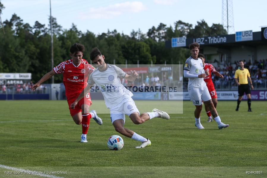 sport, action, Regionalliga Südwest, Regionale Freundschaftsspiele, Mairec-Arena, M05, Fussball, FCB, FC Bayern Alzenau, Bundesliga, Alzenau, 11.07.2025, 1. FSV Mainz 05 - Bild-ID: 2492857