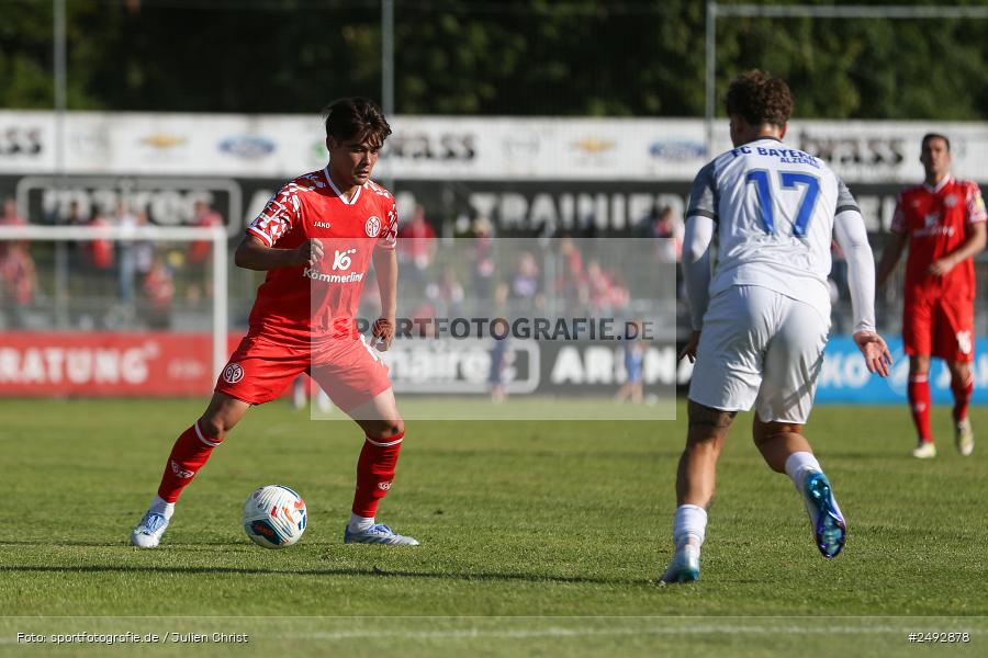 sport, action, Regionalliga Südwest, Regionale Freundschaftsspiele, Mairec-Arena, M05, Fussball, FCB, FC Bayern Alzenau, Bundesliga, Alzenau, 11.07.2025, 1. FSV Mainz 05 - Bild-ID: 2492878
