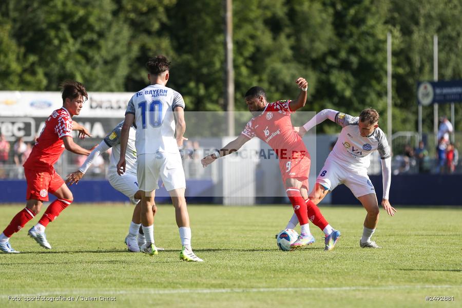 sport, action, Regionalliga Südwest, Regionale Freundschaftsspiele, Mairec-Arena, M05, Fussball, FCB, FC Bayern Alzenau, Bundesliga, Alzenau, 11.07.2025, 1. FSV Mainz 05 - Bild-ID: 2492881