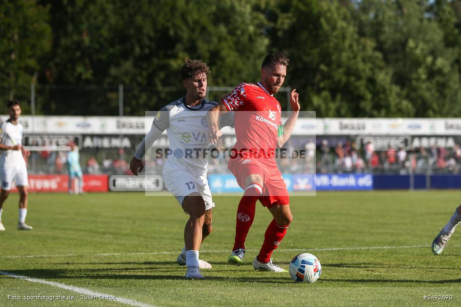 sport, action, Regionalliga Südwest, Regionale Freundschaftsspiele, Mairec-Arena, M05, Fussball, FCB, FC Bayern Alzenau, Bundesliga, Alzenau, 11.07.2025, 1. FSV Mainz 05 - Bild-ID: 2492890