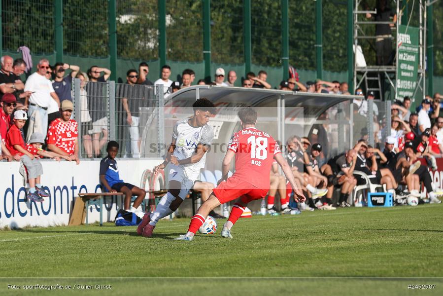 sport, action, Regionalliga Südwest, Regionale Freundschaftsspiele, Mairec-Arena, M05, Fussball, FCB, FC Bayern Alzenau, Bundesliga, Alzenau, 11.07.2025, 1. FSV Mainz 05 - Bild-ID: 2492907