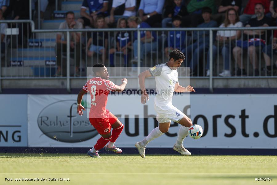 sport, action, Regionalliga Südwest, Regionale Freundschaftsspiele, Mairec-Arena, M05, Fussball, FCB, FC Bayern Alzenau, Bundesliga, Alzenau, 11.07.2025, 1. FSV Mainz 05 - Bild-ID: 2492957