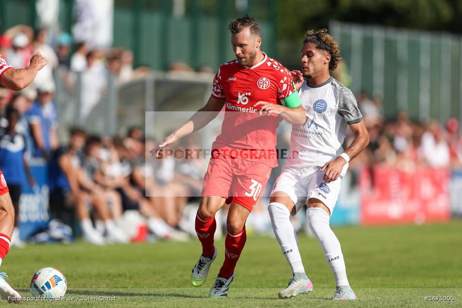 sport, action, Regionalliga Südwest, Regionale Freundschaftsspiele, Mairec-Arena, M05, Fussball, FCB, FC Bayern Alzenau, Bundesliga, Alzenau, 11.07.2025, 1. FSV Mainz 05 - Bild-ID: 2493000