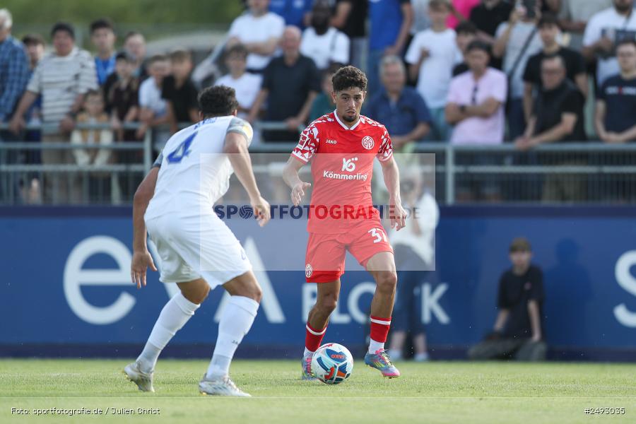 sport, action, Regionalliga Südwest, Regionale Freundschaftsspiele, Mairec-Arena, M05, Fussball, FCB, FC Bayern Alzenau, Bundesliga, Alzenau, 11.07.2025, 1. FSV Mainz 05 - Bild-ID: 2493035