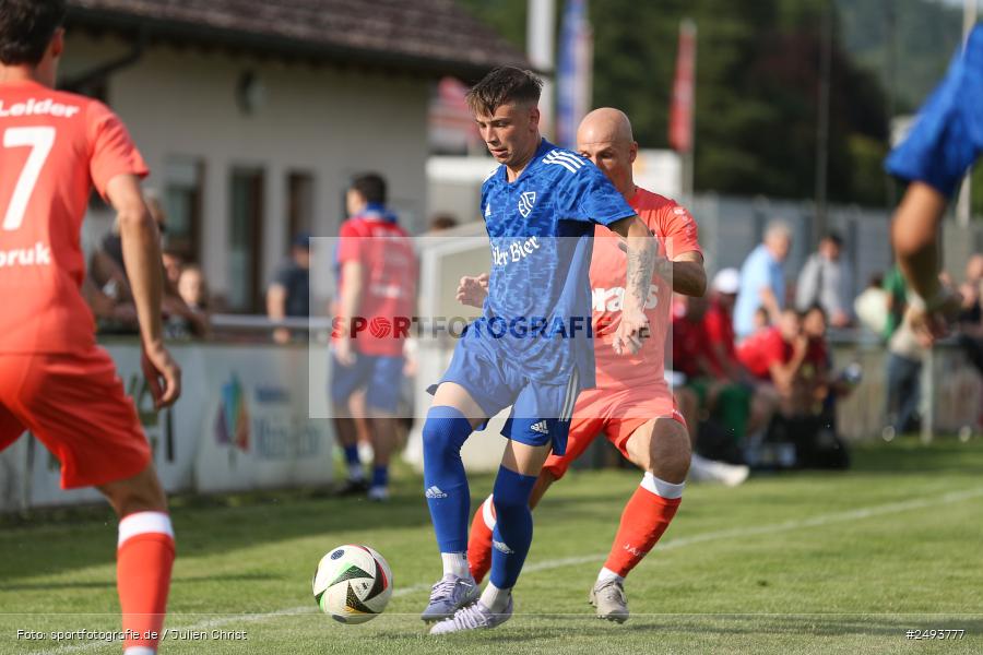sport, action, TuS 1893 Aschaffenburg-Leider, Toto-Pokal Runde 1, TUS, TSV Lohr, TSV, Sportgelände, Lohr am Main, Fussball, BFV, 18.07.2025 - Bild-ID: 2493777