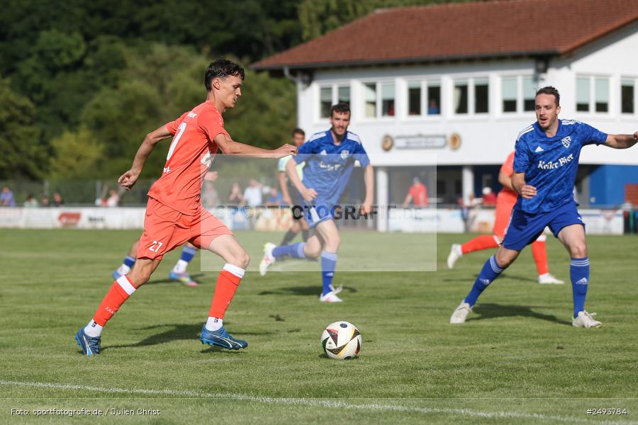 sport, action, TuS 1893 Aschaffenburg-Leider, Toto-Pokal Runde 1, TUS, TSV Lohr, TSV, Sportgelände, Lohr am Main, Fussball, BFV, 18.07.2025 - Bild-ID: 2493784