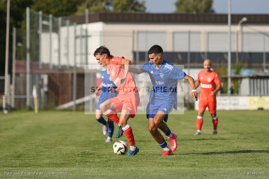sport, action, TuS 1893 Aschaffenburg-Leider, Toto-Pokal Runde 1, TUS, TSV Lohr, TSV, Sportgelände, Lohr am Main, Fussball, BFV, 18.07.2025 - Bild-ID: 2493785