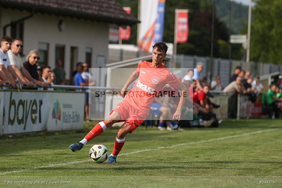 sport, action, TuS 1893 Aschaffenburg-Leider, Toto-Pokal Runde 1, TUS, TSV Lohr, TSV, Sportgelände, Lohr am Main, Fussball, BFV, 18.07.2025 - Bild-ID: 2493787