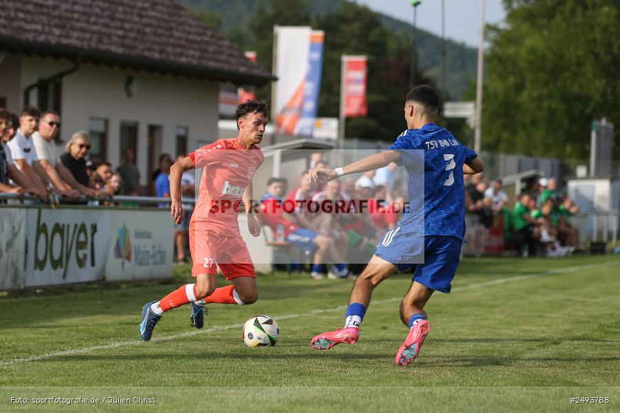 sport, action, TuS 1893 Aschaffenburg-Leider, Toto-Pokal Runde 1, TUS, TSV Lohr, TSV, Sportgelände, Lohr am Main, Fussball, BFV, 18.07.2025 - Bild-ID: 2493788