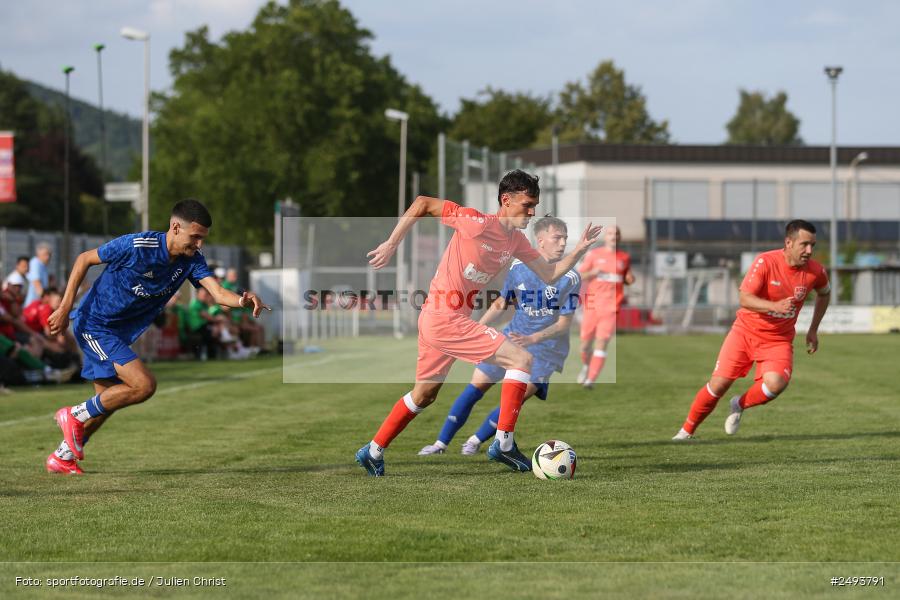 sport, action, TuS 1893 Aschaffenburg-Leider, Toto-Pokal Runde 1, TUS, TSV Lohr, TSV, Sportgelände, Lohr am Main, Fussball, BFV, 18.07.2025 - Bild-ID: 2493791