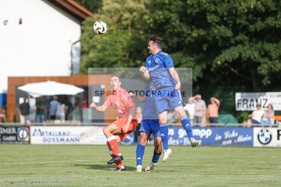 sport, action, TuS 1893 Aschaffenburg-Leider, Toto-Pokal Runde 1, TUS, TSV Lohr, TSV, Sportgelände, Lohr am Main, Fussball, BFV, 18.07.2025 - Bild-ID: 2493792