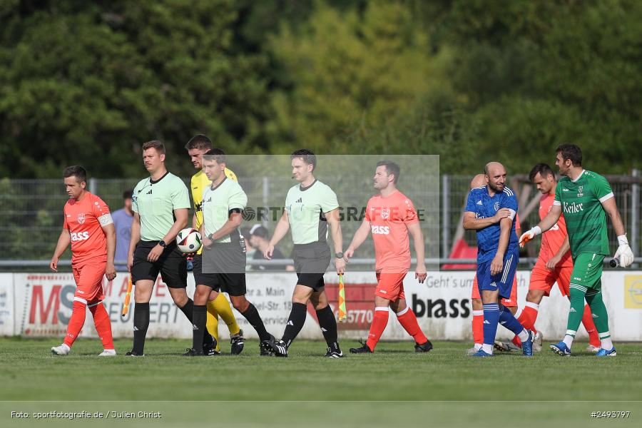 sport, action, TuS 1893 Aschaffenburg-Leider, Toto-Pokal Runde 1, TUS, TSV Lohr, TSV, Sportgelände, Lohr am Main, Fussball, BFV, 18.07.2025 - Bild-ID: 2493797