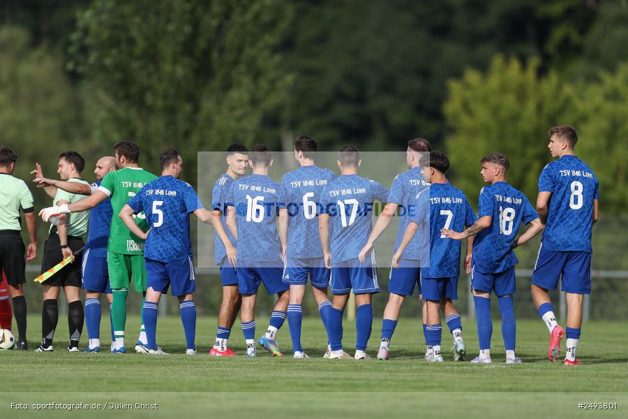 sport, action, TuS 1893 Aschaffenburg-Leider, Toto-Pokal Runde 1, TUS, TSV Lohr, TSV, Sportgelände, Lohr am Main, Fussball, BFV, 18.07.2025 - Bild-ID: 2493801