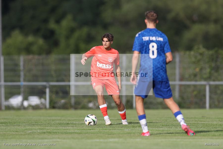 sport, action, TuS 1893 Aschaffenburg-Leider, Toto-Pokal Runde 1, TUS, TSV Lohr, TSV, Sportgelände, Lohr am Main, Fussball, BFV, 18.07.2025 - Bild-ID: 2493802