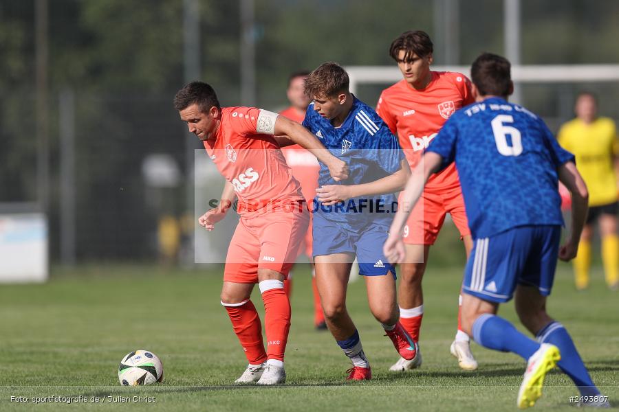 sport, action, TuS 1893 Aschaffenburg-Leider, Toto-Pokal Runde 1, TUS, TSV Lohr, TSV, Sportgelände, Lohr am Main, Fussball, BFV, 18.07.2025 - Bild-ID: 2493807