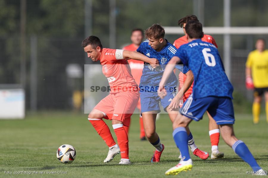 sport, action, TuS 1893 Aschaffenburg-Leider, Toto-Pokal Runde 1, TUS, TSV Lohr, TSV, Sportgelände, Lohr am Main, Fussball, BFV, 18.07.2025 - Bild-ID: 2493808