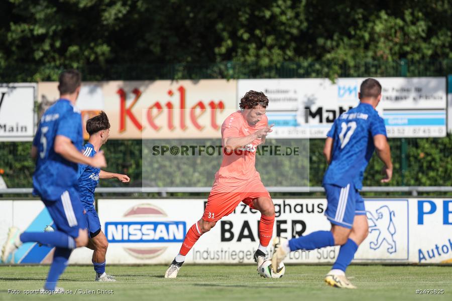 sport, action, TuS 1893 Aschaffenburg-Leider, Toto-Pokal Runde 1, TUS, TSV Lohr, TSV, Sportgelände, Lohr am Main, Fussball, BFV, 18.07.2025 - Bild-ID: 2493825