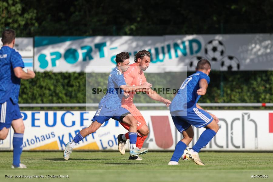 sport, action, TuS 1893 Aschaffenburg-Leider, Toto-Pokal Runde 1, TUS, TSV Lohr, TSV, Sportgelände, Lohr am Main, Fussball, BFV, 18.07.2025 - Bild-ID: 2493826