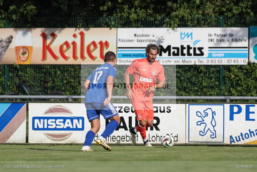 sport, action, TuS 1893 Aschaffenburg-Leider, Toto-Pokal Runde 1, TUS, TSV Lohr, TSV, Sportgelände, Lohr am Main, Fussball, BFV, 18.07.2025 - Bild-ID: 2493829